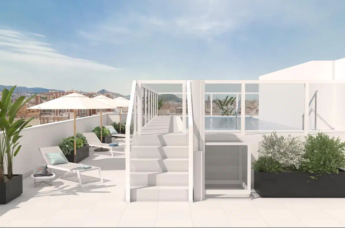1-Bedroom, 1-Bathroom Apartment with Spacious Terrace and Modern Design in Central Malaga