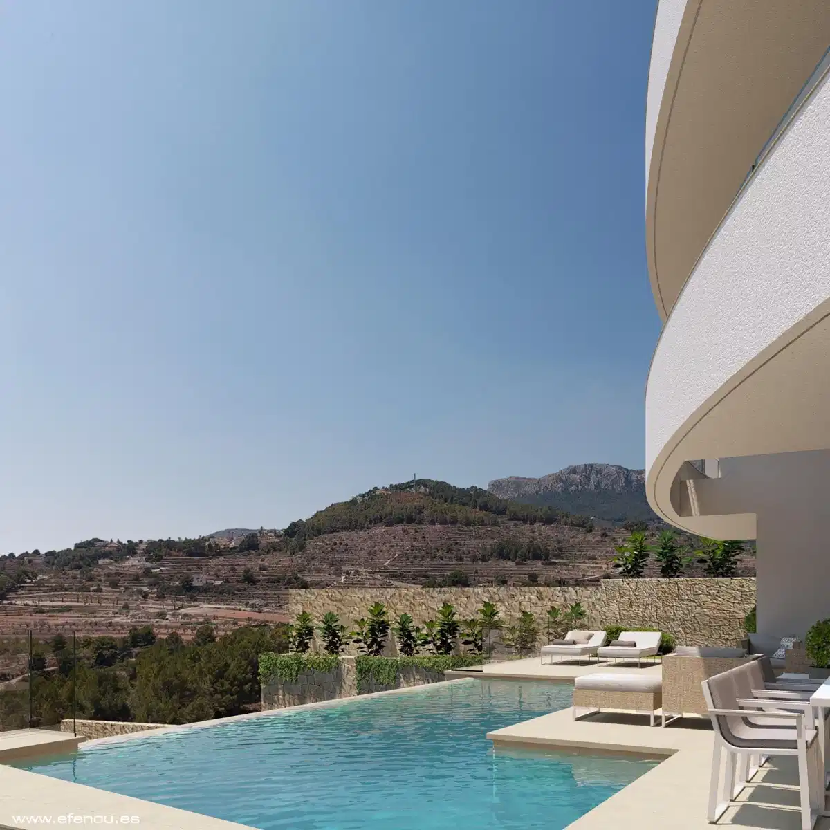 4-Bedroom, 4-Bathroom Sea-View Villa in Calpe with Infinity Pool and Modern Luxury