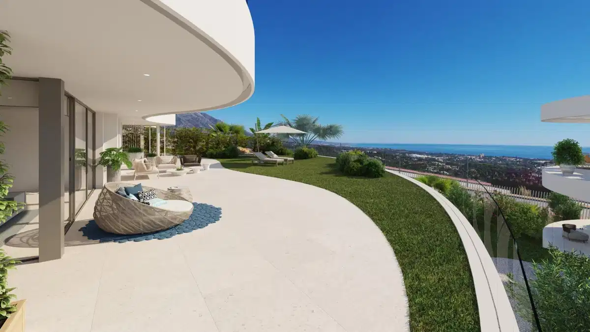 2-Bedroom, 2-Bathroom Ground Floor Apartment with Sea Views and Resort Amenities in Marbella-Benahavís Hills