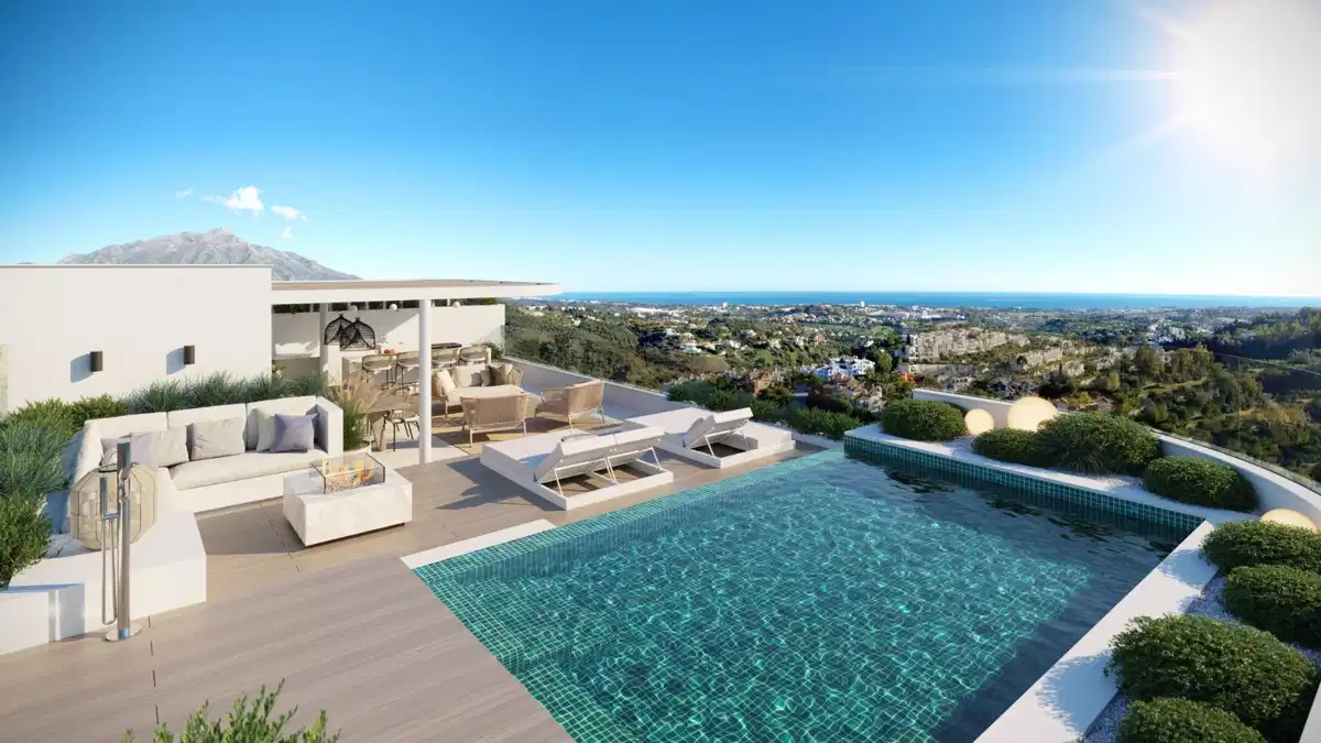 4-Bedroom, 4-Bathroom Penthouse with Sea and Mountain Views in Boutique Marbella-Benahavís Community
