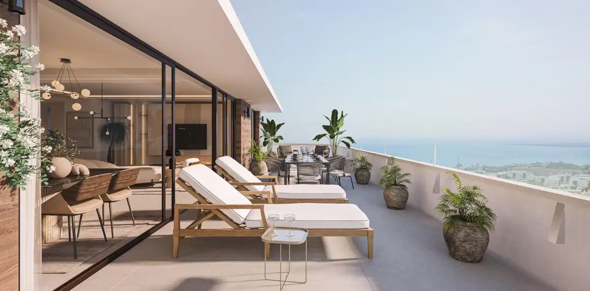 2-Bedroom, 2-Bathroom Penthouse with Expansive Terraces and Sea Views in Reserva del Higuerón