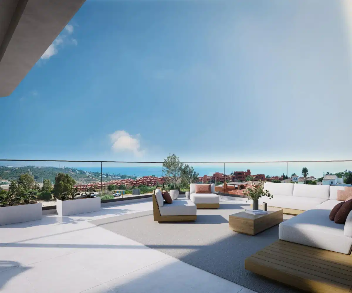 2-Bedroom, 2-Bathroom Penthouse with Sea and Mountain Views in Buenas Noches, Estepona