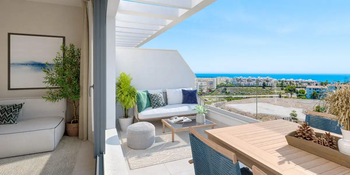 2-Bedroom, 2-Bathroom Apartment with Terrace and Sea Views in El Chaparral, Mijas