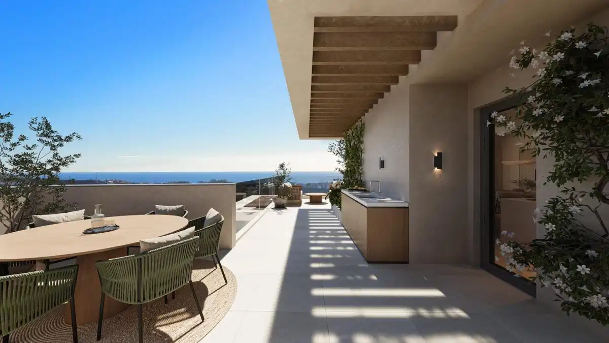 3-Bedroom, 2-Bathroom Penthouse with Panoramic Sea Views in Mijas