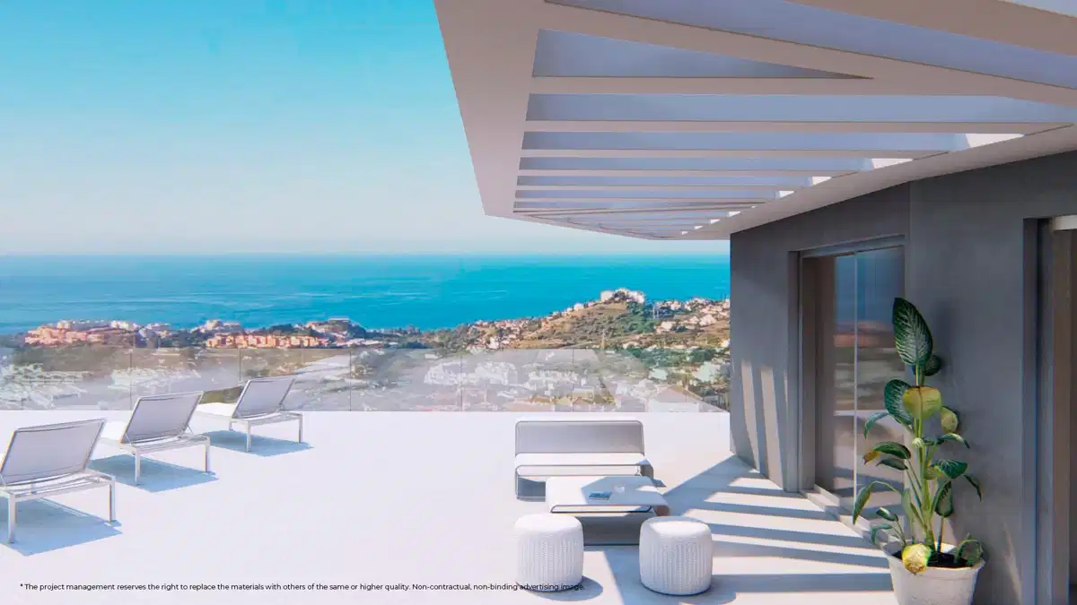 2-Bedroom, 2-Bathroom Penthouse with Panoramic Sea Views in Benalmadena