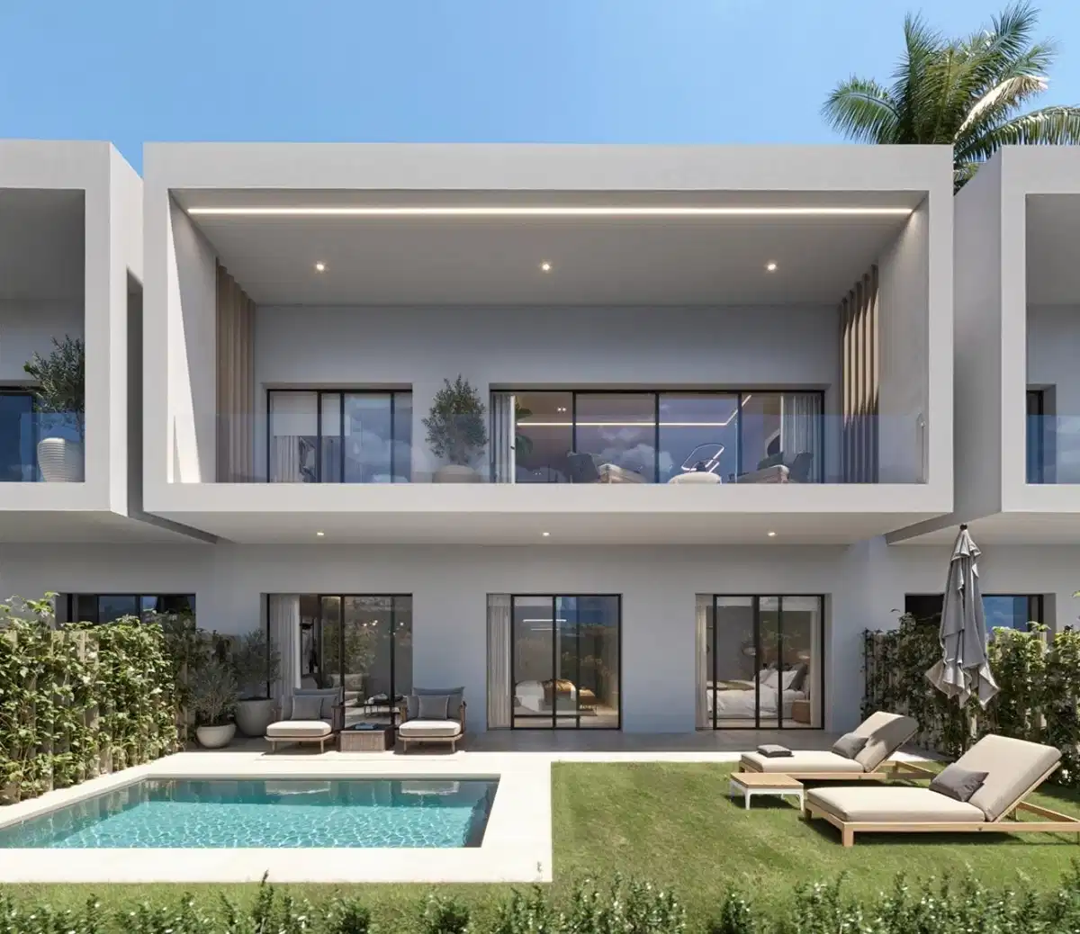 4-Bedroom, 3-Bathroom Luxury Attached Villas with Sea Views and Private Pool in Casares del Sol