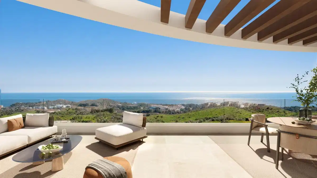 2-Bedroom, 2-Bathroom Sea View Apartment in Las Lagunas de Mijas