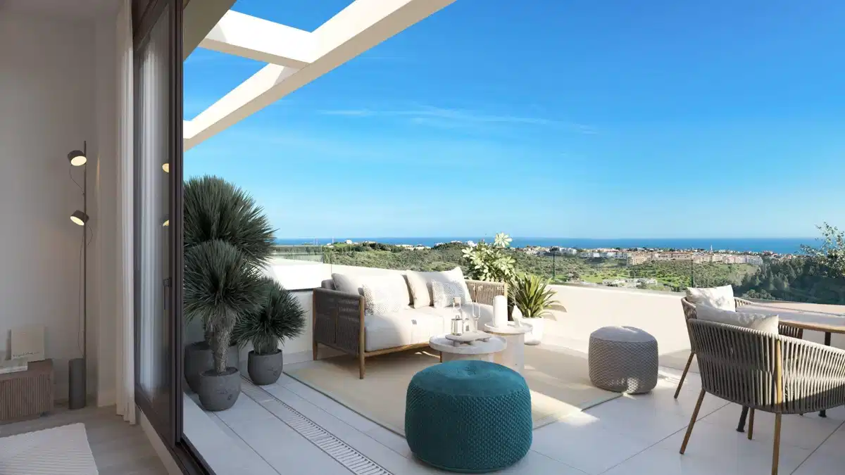 2-Bedroom, 2-Bathroom Penthouse with Open Views and Spacious Terrace in Mijas Costa