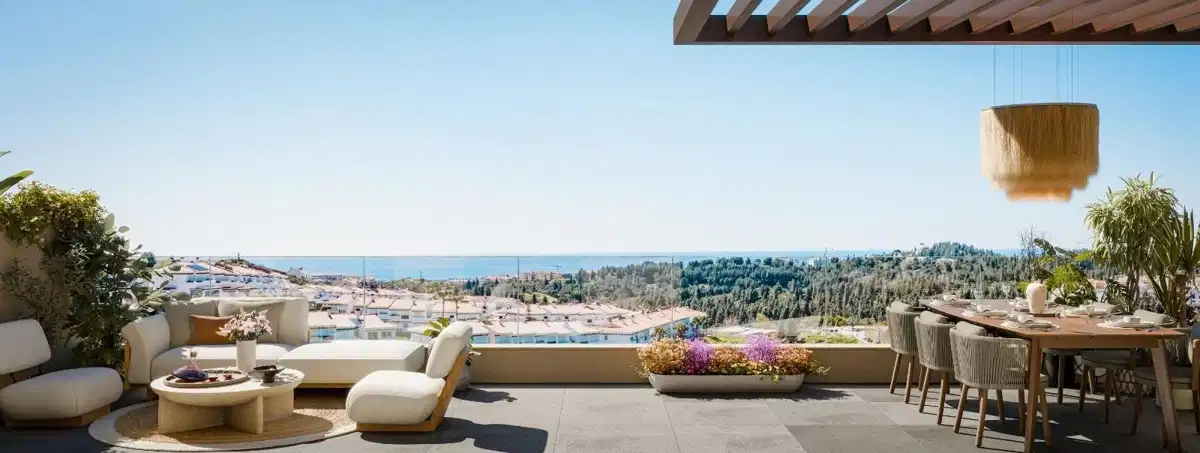 2-Bedroom, 2-Bathroom Penthouse with Panoramic Sea Views in Mijas Costa