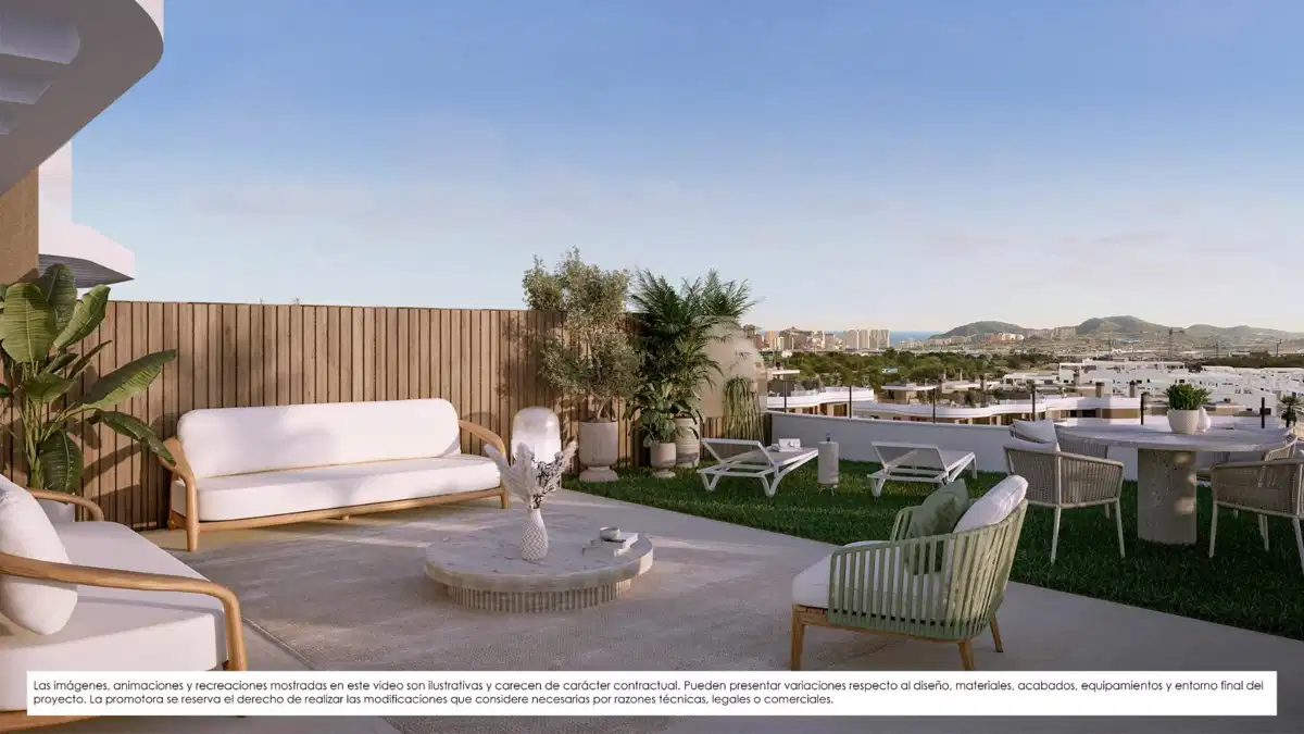 2-Bedroom, 2-Bathroom Penthouse with Sea Views and Resort Amenities in Finestrat