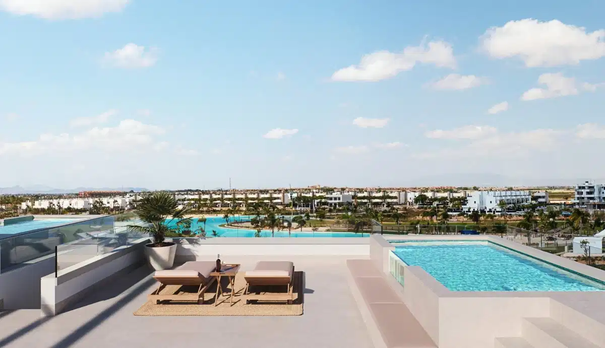 2-Bedroom, 2-Bathroom Penthouse in Santa Rosalia Lake and Life Resort, Murcia