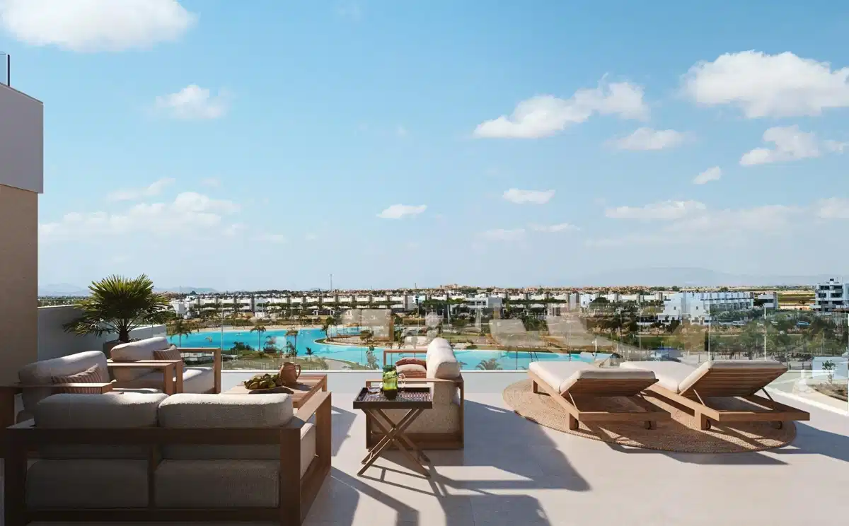3-Bedroom, 2-Bathroom Penthouse in Santa Rosalia Lake and Life Resort, Murcia