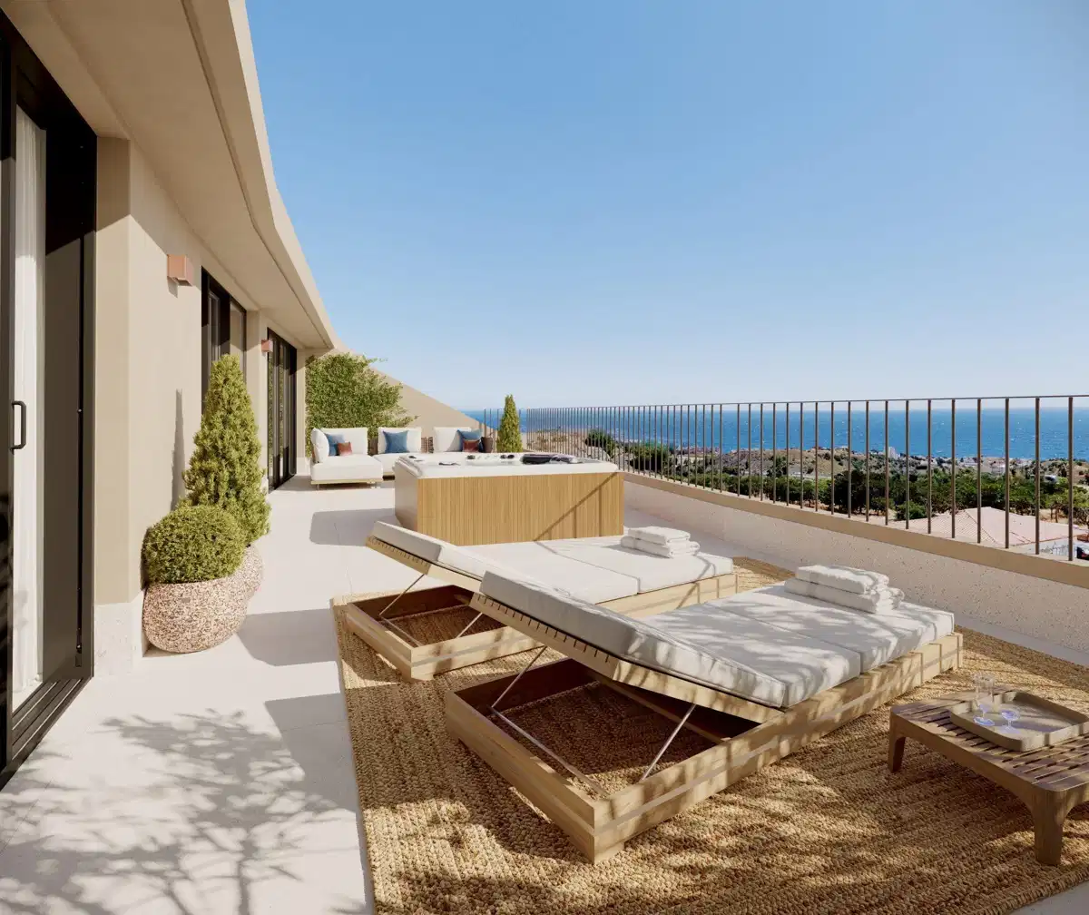 1-Bedroom, 1-Bathroom Penthouse with Sweeping Mediterranean Views in El Higuerón