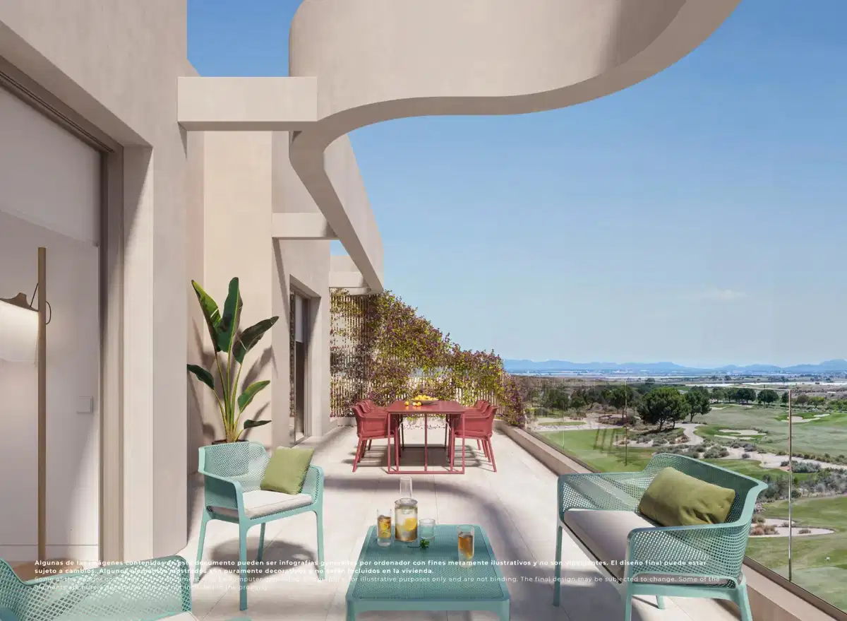 3-Bedroom, 2-Bathroom Luxury Frontline Golf Penthouse in El Valle Golf Resort, Murcia