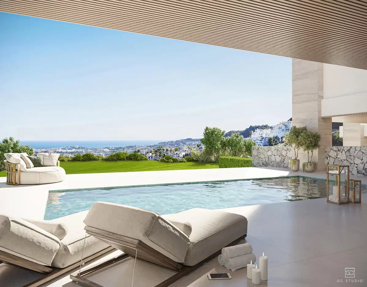 5-Bedroom, 6-Bathroom Semidetached Residences with Sea Views in La Quinta, Benahavís